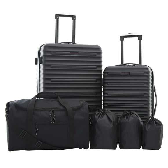 Juego de equipaje Travelers Club Orion, 6 piezas, negro