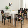 thumbnail image 5 of Chair Covers for Dining Room Set Of 4 Spandex Super Fit Stretch Removable Washable Kitchen Chair Slipcovers for Home Party Hotel Wedding Ceremony, Universal Size (mushroom), 5 of 7