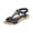 Blue, variant on IWRICH Womens Low Wedge Sandals Arch Support Summer Beach Shoes Comfort Walking Bohemian Footwear Brown 8.5