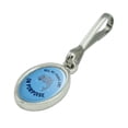 thumbnail image 2 of All My Puns Are On Porpoise Purpose Funny Humor Antiqued Oval Charm Clothes Purse Suitcase Backpack Zipper Pull Aid, 2 of 4