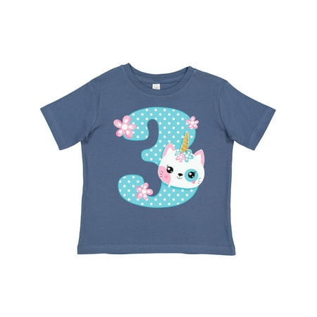 

Inktastic Unicorn Kitty 3rd Birthday Girls Toddler T-Shirt