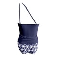 thumbnail image 4 of Rhuody Women'S Swimsuits One Shoulder Tankini Swimwear Two Piece Swimsuit With Bikini Bottoms Soft Clothing S Navy, 4 of 4