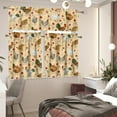 thumbnail image 3 of Rooster Chicken Window Kitchen Curtain Tier and Valance,3 Piece Kitchen Window Curtains Set for Living Room, 3 of 5