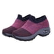thumbnail image 1 of Zapatillas deportivas moradas de tejido moderno para mujer, transpirables, sin cordones, informales, para actividades al aire libre, talla 36, 1 of 7