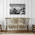 thumbnail image 3 of HFDF Scottish Highland Cow Canvas Wall Art Black and White Wall Decor Cattle Picture Print Photography Wildlife Animal Portrait Farmhouse Artwork for Living Room Bedroom Office Decor 20x16inch Framed, 3 of 7
