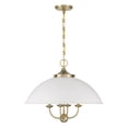 thumbnail image 3 of Monterey 4-Light Pendant in White and Warm Brass, 3 of 6