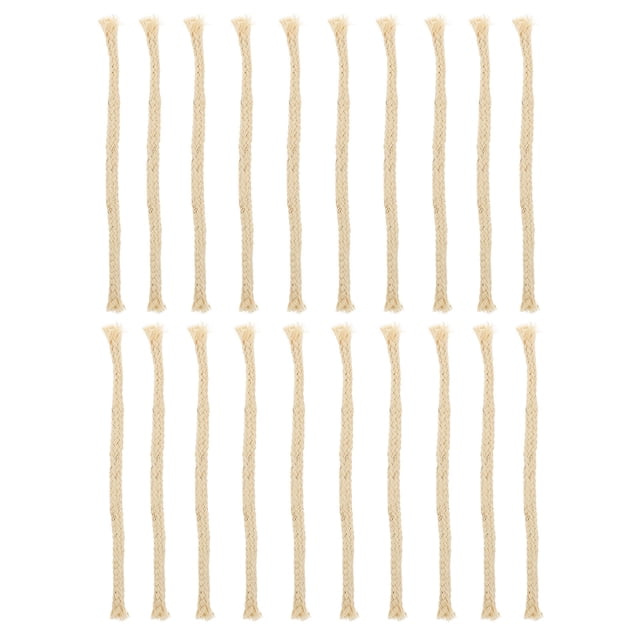 SHISUYAN 20Pcs Cotton Wicks Labs Experiment Wicks Alcohol Burner Wicks Oil Light Wicks