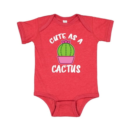 

Inktastic Cute as a Cactus Gift Baby Boy or Baby Girl Bodysuit