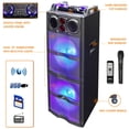 thumbnail image 3 of Befree Sound Altavoz Portátil Para Fiestas Con Subwoofer Doble De 10 Pulgadas, Bluetooth, Con Luces Reactivas, 3 of 5