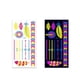 thumbnail image 1 of Pegatinas fluorescentes para brazos con flores, pegatinas para la cara, pegatinas para brazos con plumas y pegatinas, 1 of 3