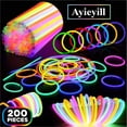 thumbnail image 6 of Ayieyill 200pcs Glow Sticks Bulk Party Pack 8" Halloween Glow Sticks for Kids Glow in The Dark Party Supplies, 6 of 8