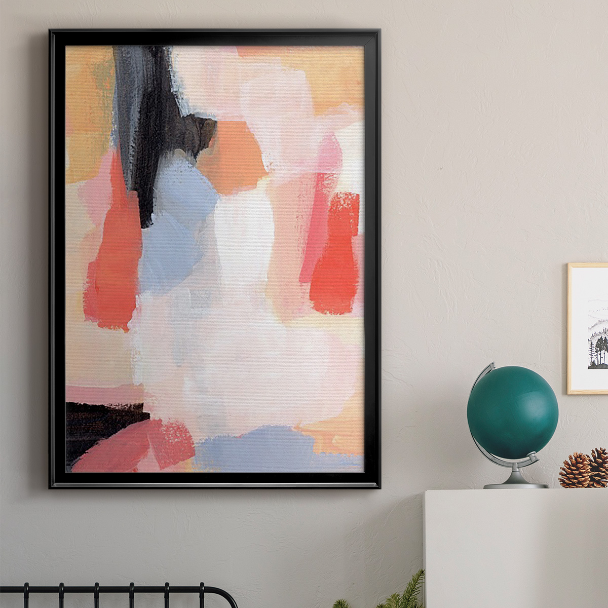 Aerial Scarlet II Premium Framed Print, in Gold, Black, or Silver - Ready to Hang