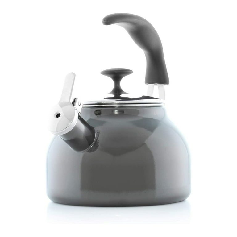 Chantal Ceylon Enamel-on-steel Whistling Tea Kettle (1.6-quart, Aqua) :  Target