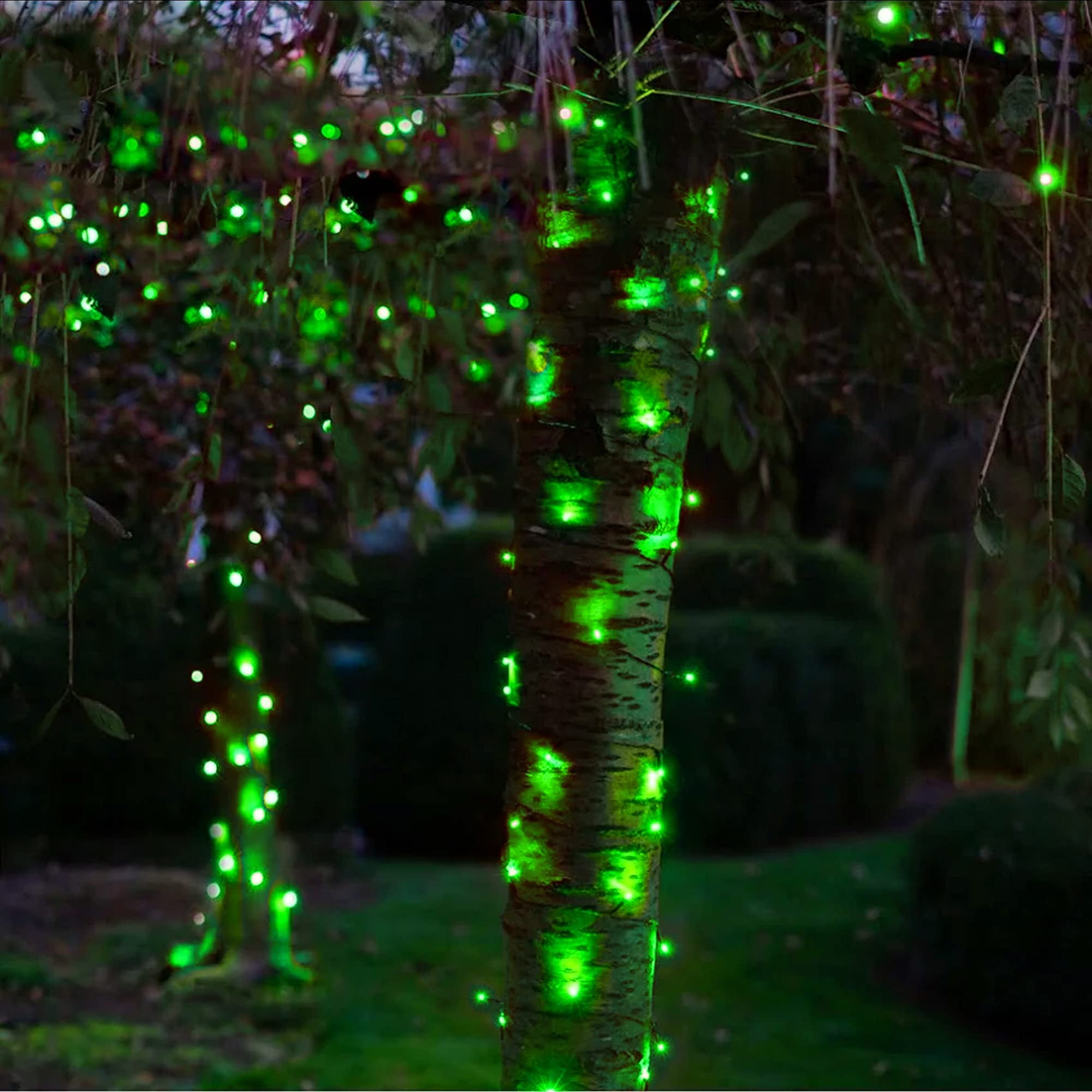 Christmas 300 LED String Lights, 100FT Connectable String Lights with 8 Lighting Modes, Xmas Vintage Decorations for Indoor Outdoor Party Supplies Yard Garden Decor (Green)