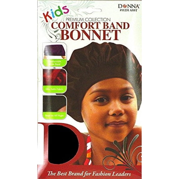 Donna Premium Collection Kids Comfort Band Bonnet Black 11232
