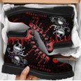 thumbnail image 1 of Ladies Jack Skellington Snow Ankle Boots Womens Warm Winter Rose Skull ShoesUK 4, 1 of 3