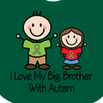 thumbnail image 4 of Inktastic I Love My Brother With Autism Girls Baby Bib, 4 of 4