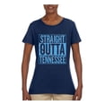 thumbnail image 2 of Straight Outta Tennessee Ten Fan | Fantasy Football | Womens Sports Graphic T-Shirt, Navy, Small, 2 of 4
