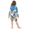 thumbnail image 7 of FORMRS Niños Bathrobe Unisex Hooded Robe Soft Plush Pajamas Sleepwear, Size 2-3T, Abstract Snow Mountain, 7 of 7