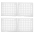 thumbnail image 1 of 2 juegos de 4 bandejas de lana perlada para huevos de codorniz, forradas con espuma, resistentes a los terremotos y con capacidad para 52 huevos de codorniz (blanco)., 1 of 7