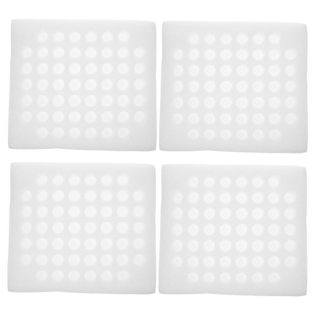 2 juegos de 4 bandejas de lana perlada para huevos de codorniz, forradas con espuma, resistentes a los terremotos y con capacidad para 52 huevos de codorniz (blanco).