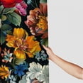 thumbnail image 3 of Chilfamy Boho Black Floral Shower Curtain for Bathroom Decor Spring Rose Colorful Flower Mandala Retro Peony Leaves Blossom Woman Art Printed Fabric Polyester Waterproof White, 3 of 7
