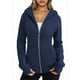 thumbnail image 1 of Sudaderas con Capucha y Cremallera para Mujer, Chaquetas de Forro , Sudaderas de Gran Tamaño, Conjuntos de Moda de Otoño, Suéteres, Ropa de Invierno. Azul Marino S, 1 of 9