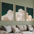 thumbnail image 3 of Hieng Sunset Clouds Canvas Wall Art Set of 3 Prints Abstract Poster Modern Neutral Painting For Living Room Bedroom Decor Wrapped Canvas, 3 of 6