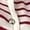 Red, variant on Women'S Round Neck Striped Cropped Knit Cardigan White & Black S
