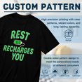 thumbnail image 6 of Vintage T Shirt, Rest Recharges You, Battery Print 1,Cotton T-Shirt for Men, 23328563,Black, 3XL, 6 of 9