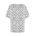 thumbnail image 4 of Usted Es Más Que una Camisa de Puntuación de Prueba, de Moda Casual Impreso Botón de Manga Corta Cuello en V para las Mujeres, 4 of 4