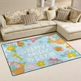 thumbnail image 2 of SKYSONIC Lightweight Soft Area Rugs Happy Easter Day Floor Mat Doormat for for Rooms Entrance Hardwood Floor Living Room Nursery Rugs, 31x20 inch, 2 of 6