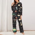 thumbnail image 2 of Naloa Vegetable Quiche Pajamas for Women Set, Womens Pajama Sets, Lounge Sets for Women, 2pjs for Women-Large, 2 of 7