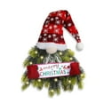 thumbnail image 2 of Dserfhy Lighted Christmas Gnome Wreath Artificial Pine Spruce Wreath for Front Door Swedish Tomte Hanging Sign for Xmas Porch Indoor Outdoor Home Decor, 2 of 8