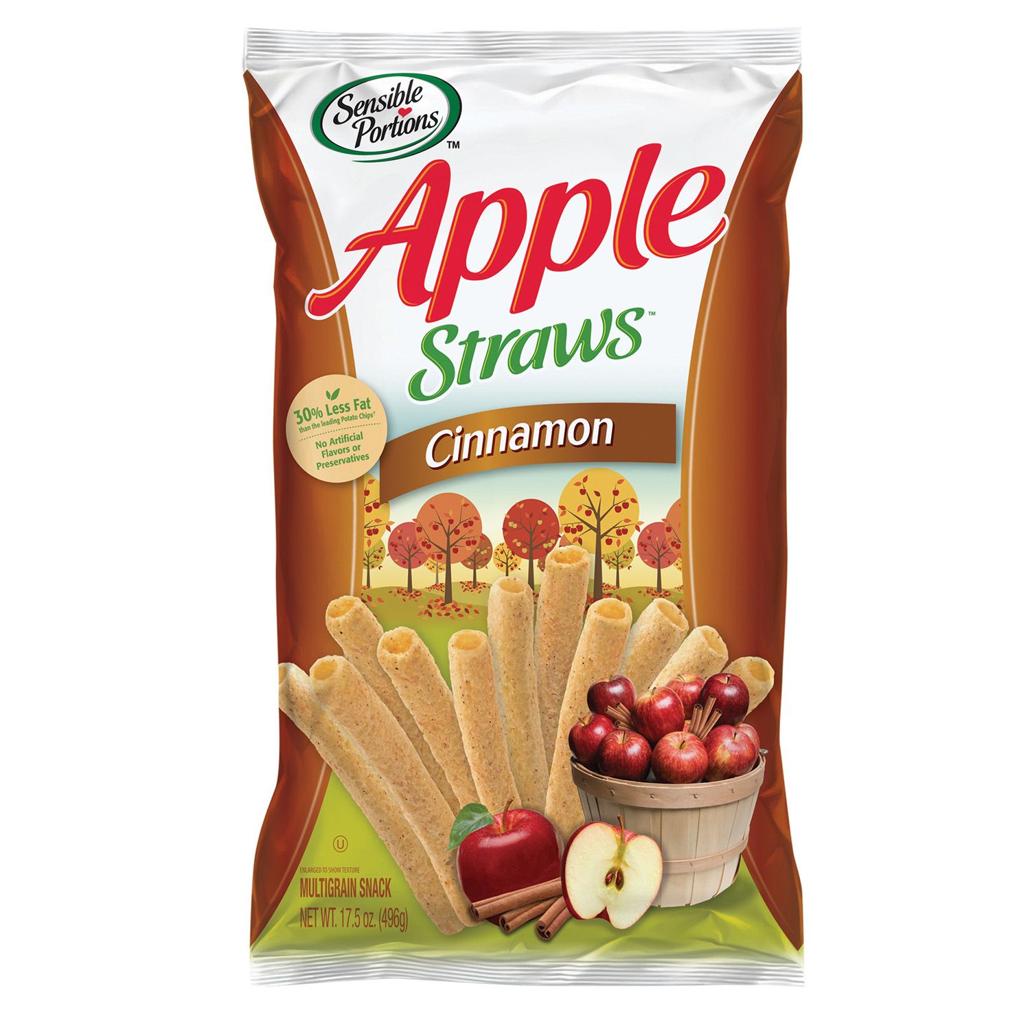 Sensible Portions Cinnamon Apple Straws (17.5 oz.)