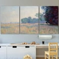 thumbnail image 2 of wall26 3 Panel Canvas Wall Art - Oat Field by Claude Monet - Giclee Print Gallery Wrap Modern Home Art Ready to Hang - 16"x24" x 3 Panels, 2 of 3