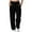 2-Black, variant on Sweatpants Women, Solid Color Crossed Elastic Waist Straight Cuffed Casual Pants with Pockets, Outdoor Fitness Loose Soft Comfortable Joggers