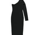 thumbnail image 2 of bar III Womens LBD Asymmetrical Sweater Dress, Black, X-Large, 2 of 2