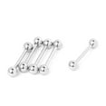 thumbnail image 4 of 2x 5 Piezas de Metal Zulema Nariz Labio Ceja Lengua Tachuelas Hélice Tragus Tabique Oreja Piercing Barra, 4 of 7