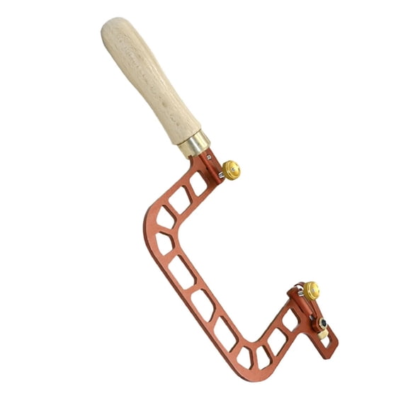Huhudde Curved Jewelry Coping Saw Frame with Handle for Accurate Wood and Metal Work