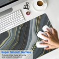 thumbnail image 4 of Black Base with Gold and White Marble LinesLine Theme&nbsp;mousepad Gamingwaterproofno Slip&nbsp;for Office Home Work GamingmousepadsRubber Base Mousepad with Stitched Edges 31.5x11.8inches, 4 of 7