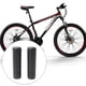 thumbnail image 4 of Soidarity Puños de bicicleta de montaña, manillar de bicicleta rojo/negro, bloqueo de silicona antideslizante, mango de repuesto para exteriores para Type2 NO2 Soidarity OD023847-01, 4 of 6