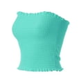 thumbnail image 3 of MixMatchy Women's Solid Smocked Tube Top, 3 of 4