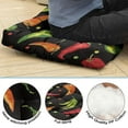 thumbnail image 5 of Chili Floor Pillow&nbsp;– 22x22 Inch Square Meditation Cushion, Dutch Velvet, Spicy Red Chili Peppers Print for Yoga & Lounge, Cute Kawaii Vegetable Pattern (Hot & Funny Cartoon Aesthetic), 5 of 6