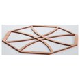 thumbnail image 4 of Ekena Millwork 15 3/8"W x 15 3/8"H x 1/4"T Medium Haswell Decorative Fretwork Wood Wall Panels, Cherry, 4 of 18