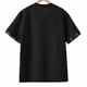 thumbnail image 5 of Ceisia Plaid Panel V-Neck Knit Top Men's Relaxed Fit Short Sleeve Casual Pullover with Pockets Black M Gifts, 5 of 8