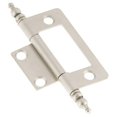thumbnail image 1 of Satin Nickel Surface Face Mounted Hinge 2-Pack, 1 of 1