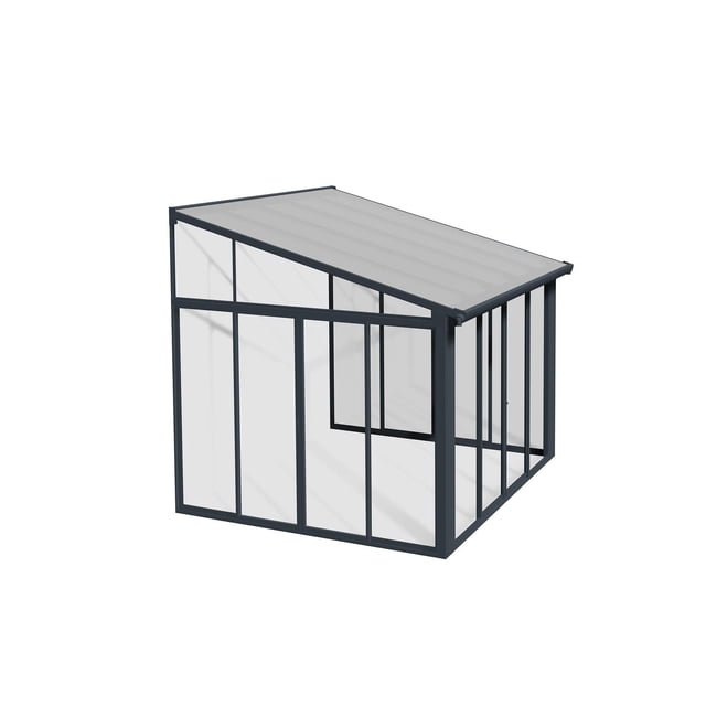 CANOPIA by PALRAM SanRemo 10 ft. x 10 ft. Sunroom, Patio Enclosure and Solarium - Grey
