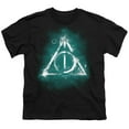 thumbnail image 2 of Harry Potter Geometric Deathly Hallows Kids T Shirt (X-Large) for Youth Toddler Boys and Girls, Black, 2 of 5
