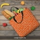 thumbnail image 5 of Easygdp Dots On Orange Background Bolsa Tote para Mujer, Bolso de Hombro para Trabajo, Playa, Viajes, Compras y Supermercado, 5 of 7